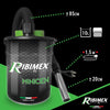 Aspiracenere Elettrico Minicen 800 Watt Con Filtro Hepa Lavabile Bidone In Acciaio 10 Litri Per Stufe E Camini Ribimex