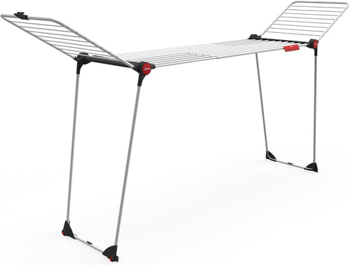 Stendino Infinity Flex Plus In Acciaio Verniciato Estensibile Fino A 2 Metri Con Ali Alte E Ruote Vileda