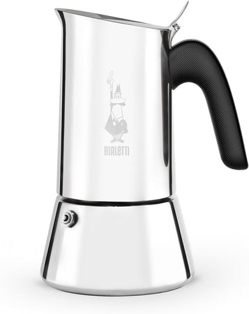 Caffettiera Venus 2 Tazze In Acciaio Inox Caffè Espresso Manico Ergonomico E Valvola Di Sicurezza Bialetti
