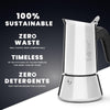 Caffettiera Venus 2 Tazze In Acciaio Inox Caffè Espresso Manico Ergonomico E Valvola Di Sicurezza Bialetti
