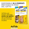 Compresse Antiparassitarie Masticabili Adtab Per Gatti Da 2 A 8 Kg 3 Compresse Da 48 Mg Protezione Mensile Contro Pulci E Zecche Elanco