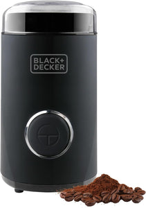 Macinacaffè Da 150W Elettrico Potente Deposito Caffè In Grani Da 50 G. Lame E Deposito In Acciaio Inossidabile. Macinatura Fine. Adatto Per Tritare Caffè E Spezie. Avvolgicavo. Nero