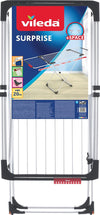 Stendibiancheria Estensibile Surprise In Acciaio E Alluminio Con Ruote E Fili Spessi Stenditura 20 Metri Vileda