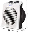 Termoventilatore Da Tavolo Bxsh2000E 2000W Regolabile Protezione Ip21 E Sicurezza Antiribaltamento Black&Decker