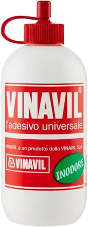Colla Vinilica Universale Vinavil 250 Ml Trasparente Dopo L’Essiccazione Senza Solventi Per Legno Carta Tela E Hobbistica