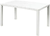 Tavolo Da Giardino Julie 147X90X75 Cm In Polipropilene Effetto Legno Con Struttura In Metallo E Foro Ombrellone Colore Bianco Keter