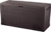 Cassapanca Da Esterno Comfy 270 Litri In Resina Effetto Legno Con Ruote E Seduta Portata 220 Kg Colore Marrone Keter