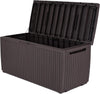 Cassapanca Da Giardino Springwood 305 Litri In Resina Effetto Legno Colore Brown Lucchettabile E Utilizzabile Come Seduta Keter