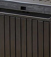 Cassapanca Da Giardino Springwood 305 Litri In Resina Effetto Legno Colore Brown Lucchettabile E Utilizzabile Come Seduta Keter