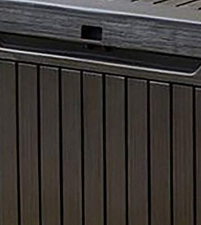 Cassapanca Da Giardino Springwood 305 Litri In Resina Effetto Legno Colore Brown Lucchettabile E Utilizzabile Come Seduta Keter