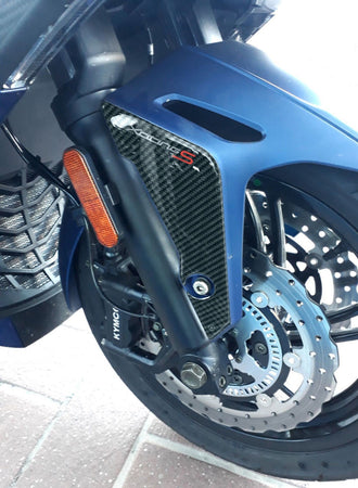 2 ADESIVI 3D PROTEZIONE PARAFANGO compatibili per kymco XCITING S 400 2018-2023