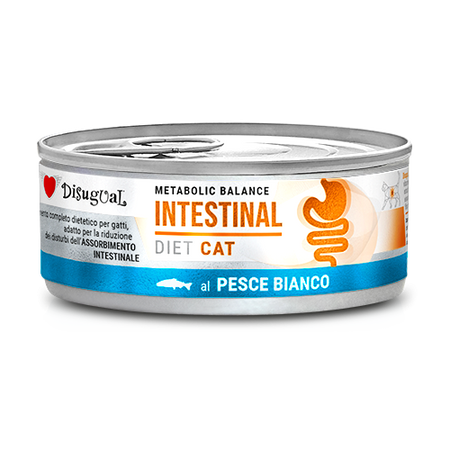 Disugual Metabolic Balance Intestinal gusto Pesce Bianco per Gatti Adulti 85gr