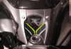 PROTEZIONE 3D zona chiave accensione in GEL compatibile per MOTO KAWASAKI Z900 verde