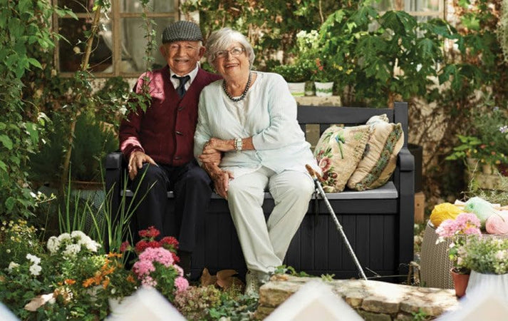 Cassapanca Da Giardino Con Schienale In Resina Marrone 2 Posti Con Chiusura Lucchettabile Eden Garden Keter