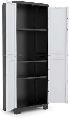 Armadio Tuttopiani In Resina Per Esterno Con Ripiani Regolabili Resistente E Impermeabile Linear Keter