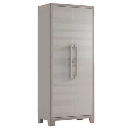Armadio Tuttopiani Impermeabile Gulliver Keter Ppl Sabbia Beige 2 Ante Cm 80X44 H.Cm 182