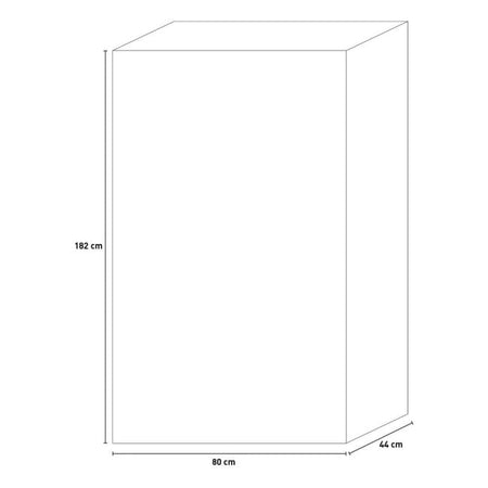 Armadio Tuttopiani Impermeabile Gulliver Keter Ppl Sabbia Beige 2 Ante Cm 80X44 H.Cm 182