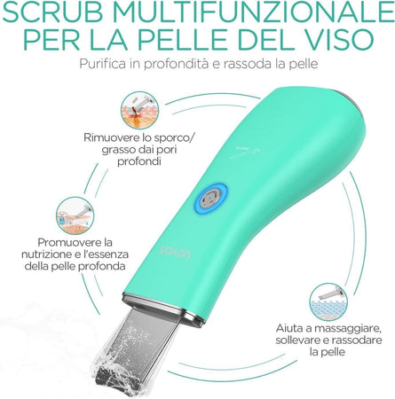 VOYOR Pulizia Viso Ultrasuoni Rimozione Delicata dei Punti Neri Skin Scrubber
