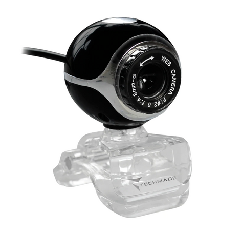 Webcam 350K Techmade TM-C011 con Clip e funzione Face Tracking 1.3 Megapixel