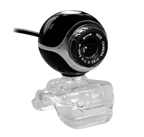 Webcam 350K Techmade TM-C011 con Clip e funzione Face Tracking 1.3 Megapixel