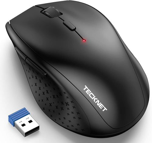 Mouse Wireless, 3200 DPI Ergonomico Mouse Senza Fili, 2.4 GHz Ricevitore