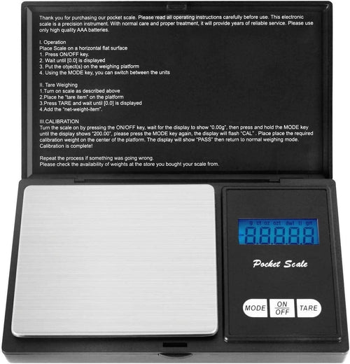 Bilancia Digitale Portatile, Mini Bilancia Bilancino 500gx0.01g Display LCD