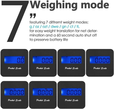 Bilancia Digitale Portatile, Mini Bilancia Bilancino 500gx0.01g Display LCD