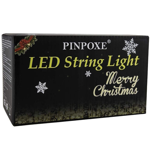 Luci di Natale LED 4M, Catena Luminosa Impermeabile IP44, Luci di Natale