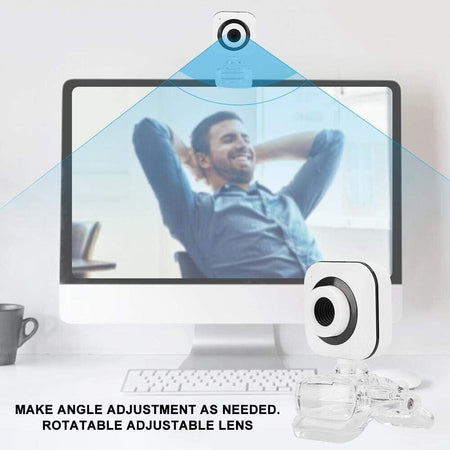FastUU Webcam HD 480P, Microfono Incorporato per Webcam Webcam per Computer