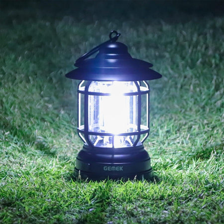Lanterna da campeggio retrò portatile luce da tenda COB per campeggio