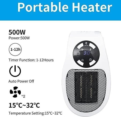 220V 350W Stufa Elettrica Portatile Stufetta Heater, Regolabili Alimentazione
