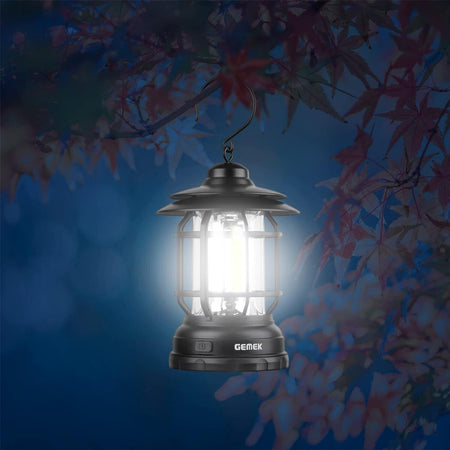 Lanterna da campeggio retrò portatile luce da tenda COB per campeggio