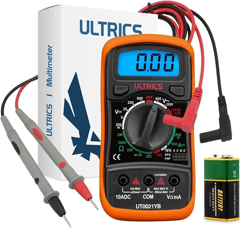 ULTRICS Multimetro Digitale, Voltmetro Amperometro Ohmmetro Circuit Checker
