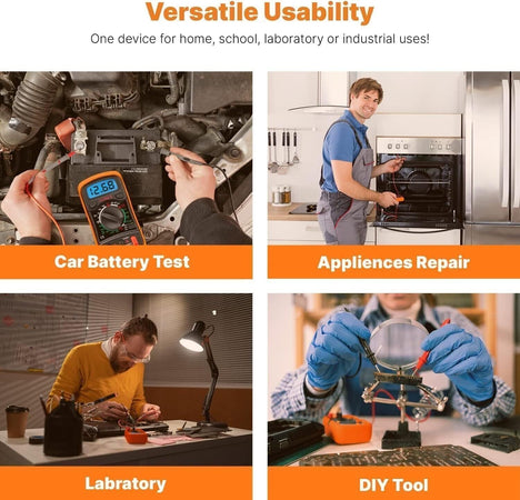 ULTRICS Multimetro Digitale, Voltmetro Amperometro Ohmmetro Circuit Checker