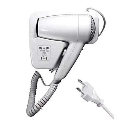 Asciugacapelli Phon Da Parete Hotel 1300W Da Muro , Porta,Bagno,Spogliatoi