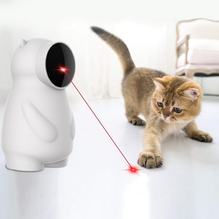 LEMENG Laser Cat Toy - 3 modalità LED automatiche, traiettoria casuale reale