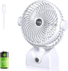 Ventilatore da Tavolo Portatile Batteria da 10000mAh Ricaricabile USB regolabile