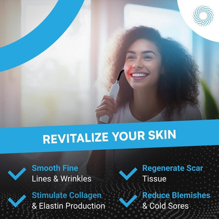 Dispositivo medico per terapia con luce rossa - blu viola infrarossi herpes afte