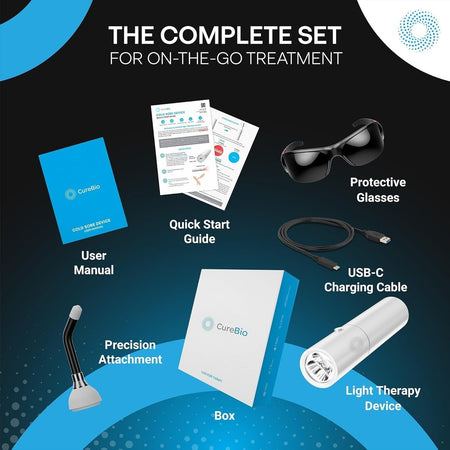 Dispositivo medico per terapia con luce rossa - blu viola infrarossi herpes afte