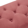 Panchina in Tessuto Chester 114x37 H45 cm Ingresso Camera da Letto Soggiorno Rosa