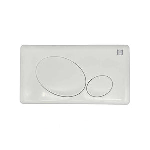 Placca Di Comando A Due Pulsanti Per Cassetta Wc Finitura Bianca Modello 08Wpb Nupi Geco