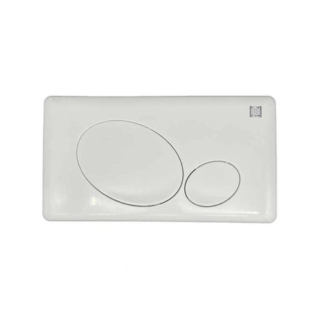 Placca Di Comando A Due Pulsanti Per Cassetta Wc Finitura Bianca Modello 08Wpb Nupi Geco