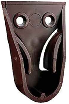 Reggitubo Laterale Per Tubo Tondo 18 Mm Confezione 4 Pezzi Colore Marrone Koncreto