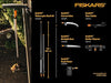 Asta Telescopica Alluminio Quikfit Allungabile Cm.228400 (136032), Gr.1600 Fiskars