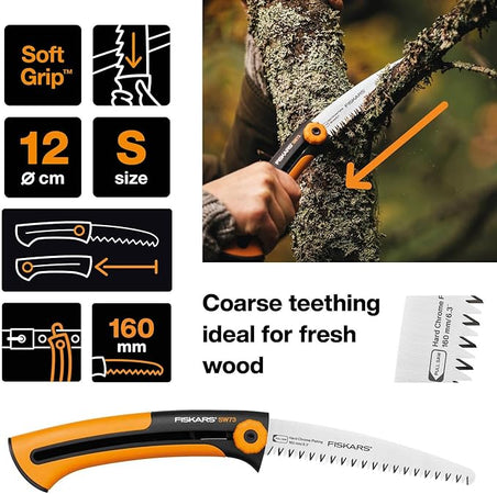 Sega Potatura Serramanico Xtract Sw73 Fiskars Mm 160