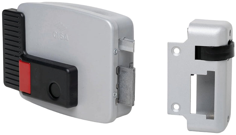 Cisa Elettroserratura Legno Appl. Puls/Int+ S Art. 11610602N7 Entrata Regolabile Mm.50-80 Sx