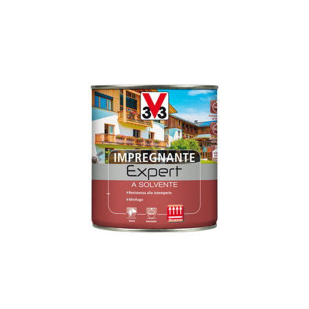 V33 Impregnante Expert Solvente Noce Antico 0.75L- 1,0 Pz