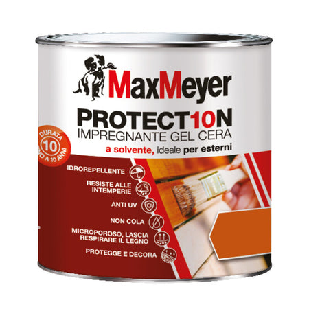 Max Impregnante Gel Cera Solvente Noce Ch. 750 Ml- 4,0 Pz