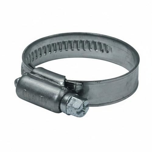 Fascetta Stringitubo In Acciaio Inox Aisi 201 Mm.12- - Ø Mm.16/27 - 100 Pezzi Quality