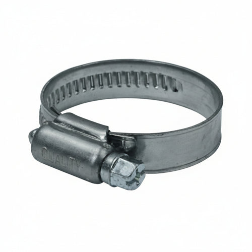 Fascetta Stringitubo In Acciaio Inox Aisi 201 Mm.12- - Ø Mm.20/32 - 100 Pezzi Quality